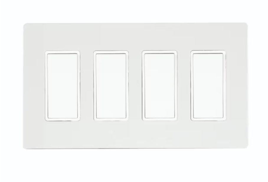 4 SINGLE, ON/OFF SWITCH, WHITE