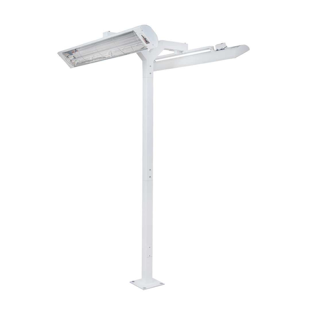 8FT POLE MOUNT,DOUBLE 61IN,WHT