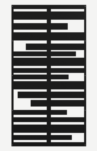 Planks Standard Screen - Black
