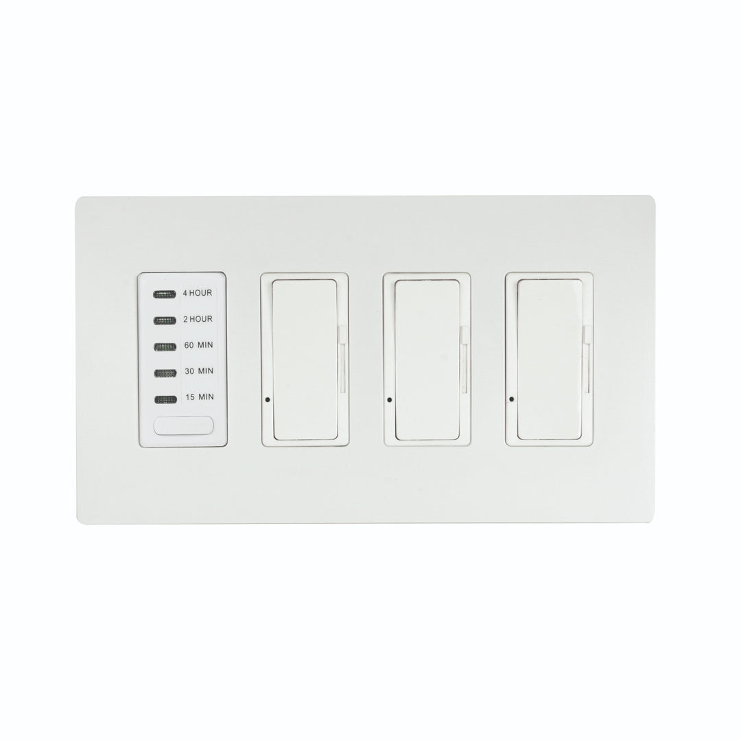 1 TIMER+3 DIMMER, COMPLETE, WH