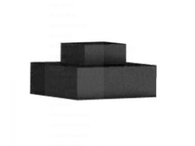 Post Cover - 13"sq x 6"H - Black