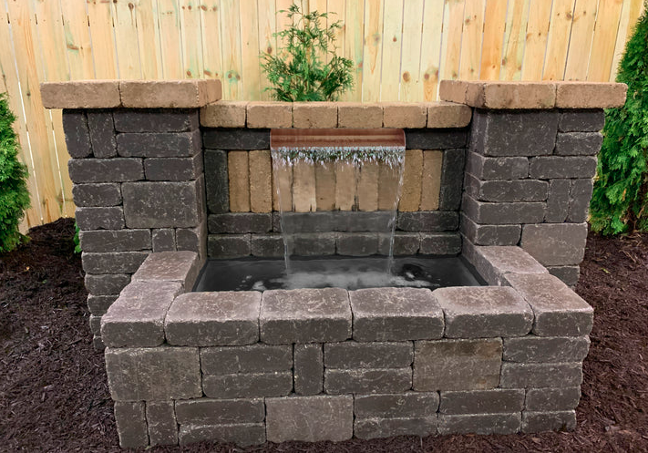 24” COPPER FINISH SPILLWAY PROJECT BUNDLE – BLACK FLEX LINER